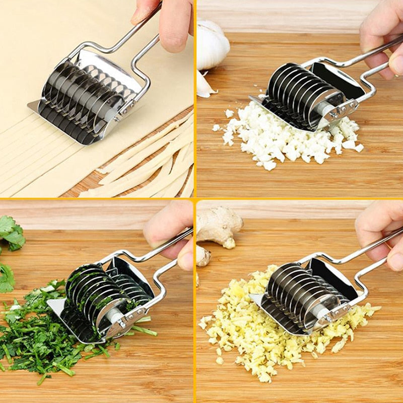 1Pcs  16.8*7.4cm  Kitchen Accessories Gadgets Stainless Steel Onion Chopper Slicer Garlic Coriander Cutter Cooking Tools