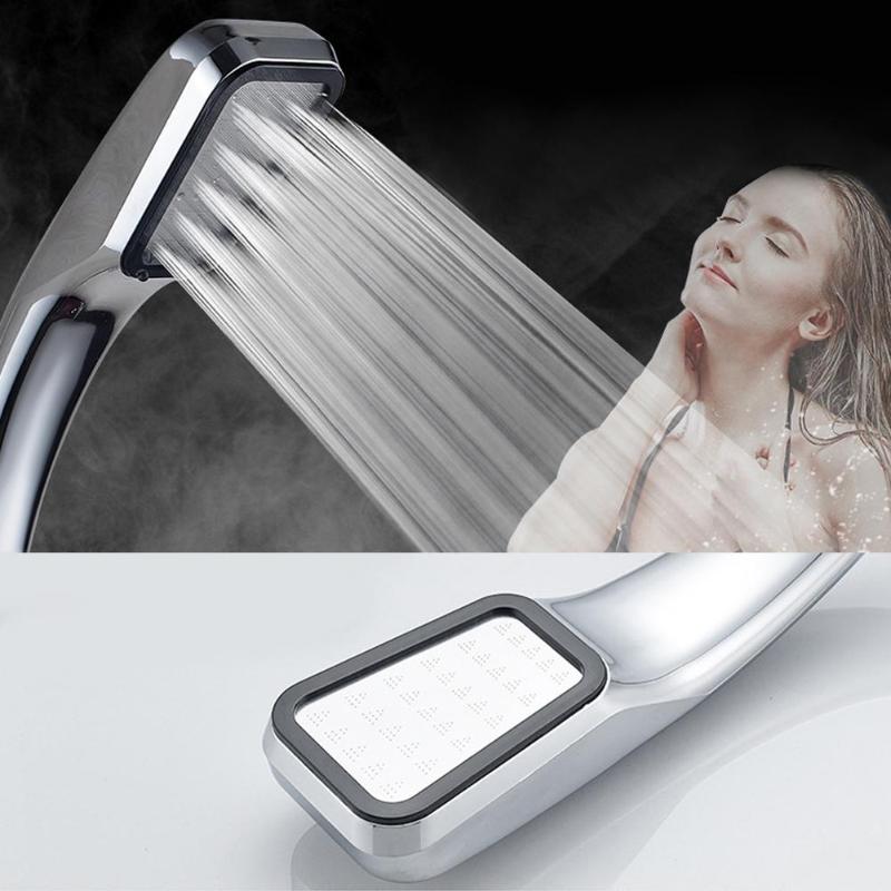 High Pressure Handheld 300 Holes Square Shower Head Water Saving Sprinkler Bathroom Accessories