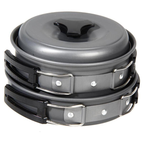 8Pcs/set Outdoor Camping Cookware Cooking Picnic Bowl Pot Pan Set for Cooking Kitchen Gadgets