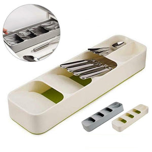 Kitchen Drawer Organizer Tray Spoon Cutlery Separation Finishing Storage Box Cutlery Holder Kitchen Organizer