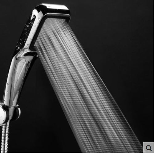 300 Hole Pressurized Water Saving Shower Head ABS With Chrome Plated Bathroom Hand Shower Water Booster Showerhead Home