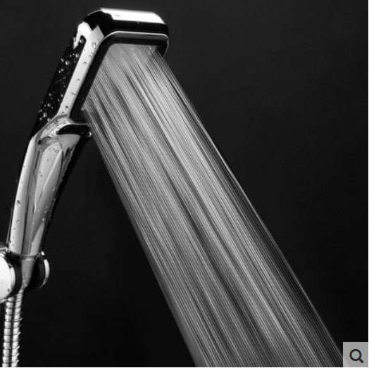 300 Hole Pressurized Water Saving Shower Head ABS With Chrome Plated Bathroom Hand Shower Water Booster Showerhead Home