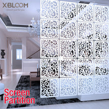 Load image into Gallery viewer, 12pcs 29x29cm Hanging Screens Living Room Divider Panels Partition Wall Art Diy Home Decoration White Wood-plastic Wall sticker