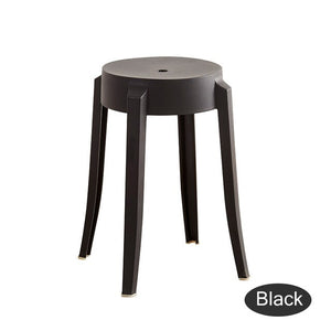 Nordic INS Creative Plastic Stool Restaurant for Dining Stool Modern Restaurant Home Bedroom Living Room Study Plastic Stool