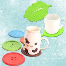 Load image into Gallery viewer, Good Quality Silicone Coffee Placemat Button Coaster Cup Mug Glass Beverage Holder Table Mats Cup Mat Home Dining Room Decor