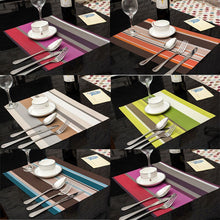 Load image into Gallery viewer, Simple Stylish PVC Non-slip Waterproof Rectangle Placemats Insulation Kitchen Tableware Pad Mat Dining Room 1PCS