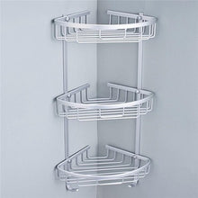 Load image into Gallery viewer, Antique Space Aluminum Corner Basket Bathroom Products Luxury Cosmetic Storage Bathroom Shelf Holder Bathroom Accessories