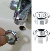 Load image into Gallery viewer, High Quality 1 Pc Sink Round Ring Overflow Spare Cover Tidy Chrome Trim Bathroom Ceramic Basin Overflow Ring