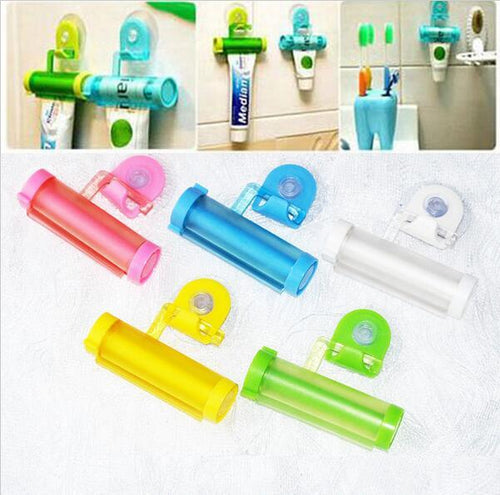 Plastic Rolling Tube Squeezer Useful Toothpaste Easy Dispenser Bathroom Holder