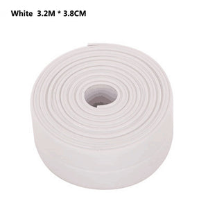 PVC Adhesive Tape Durable Use 1 ROLL Kitchen Bathroom Wall Sealing Tape Gadgets Waterproof Mold Proof 3.2mx3.8cm/2.2cm