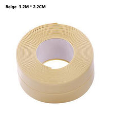 Load image into Gallery viewer, PVC Adhesive Tape Durable Use 1 ROLL Kitchen Bathroom Wall Sealing Tape Gadgets Waterproof Mold Proof 3.2mx3.8cm/2.2cm