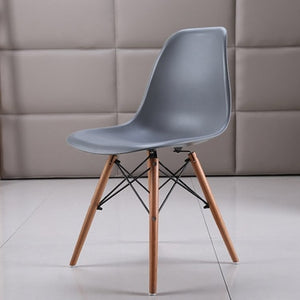 PP Wood DIY Dining Chair Modern Cheapest Dining Bar Meeting Living Coffee Room Beech Wooden Chair Loft Chairs Home Furniture