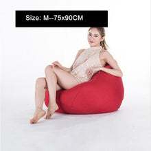 Load image into Gallery viewer, Bean Bag Sofa Cover Lounger Chair Sofa Ottoman Seat Living Room Furniture Without Filler Beanbag Bed Pouf Puff Couch Lazy Tatami