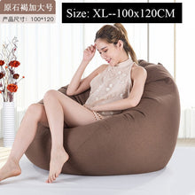 Load image into Gallery viewer, Bean Bag Sofa Cover Lounger Chair Sofa Ottoman Seat Living Room Furniture Without Filler Beanbag Bed Pouf Puff Couch Lazy Tatami