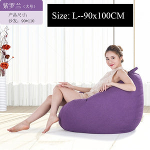 Bean Bag Sofa Cover Lounger Chair Sofa Ottoman Seat Living Room Furniture Without Filler Beanbag Bed Pouf Puff Couch Lazy Tatami