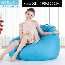 Load image into Gallery viewer, Bean Bag Sofa Cover Lounger Chair Sofa Ottoman Seat Living Room Furniture Without Filler Beanbag Bed Pouf Puff Couch Lazy Tatami