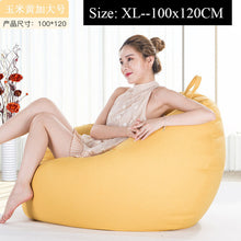 Load image into Gallery viewer, Bean Bag Sofa Cover Lounger Chair Sofa Ottoman Seat Living Room Furniture Without Filler Beanbag Bed Pouf Puff Couch Lazy Tatami