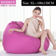 Load image into Gallery viewer, Bean Bag Sofa Cover Lounger Chair Sofa Ottoman Seat Living Room Furniture Without Filler Beanbag Bed Pouf Puff Couch Lazy Tatami