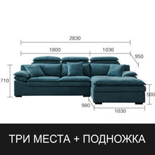 Load image into Gallery viewer, Latex sofa Nordic fabric sofa combination living room three-person downholstery removable and washable modern minimalist small a