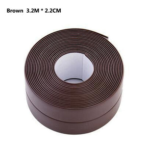 PVC Material Kitchen Bathroom Waterproof Wall Sealing Tape Mold Proof Self Adhesive Sealing Sticker Durable Use 3.2mx3.8cm/2.2cm